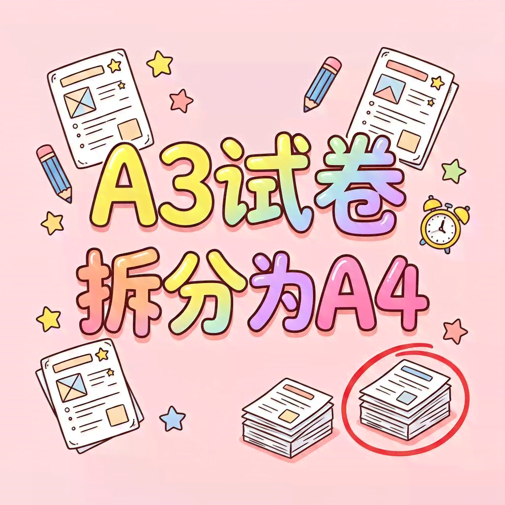 A3转A4操作示意图